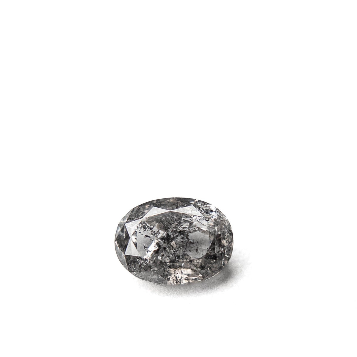 .69 Carat Canadian Salt and Pepper Double Cut Oval Diamond