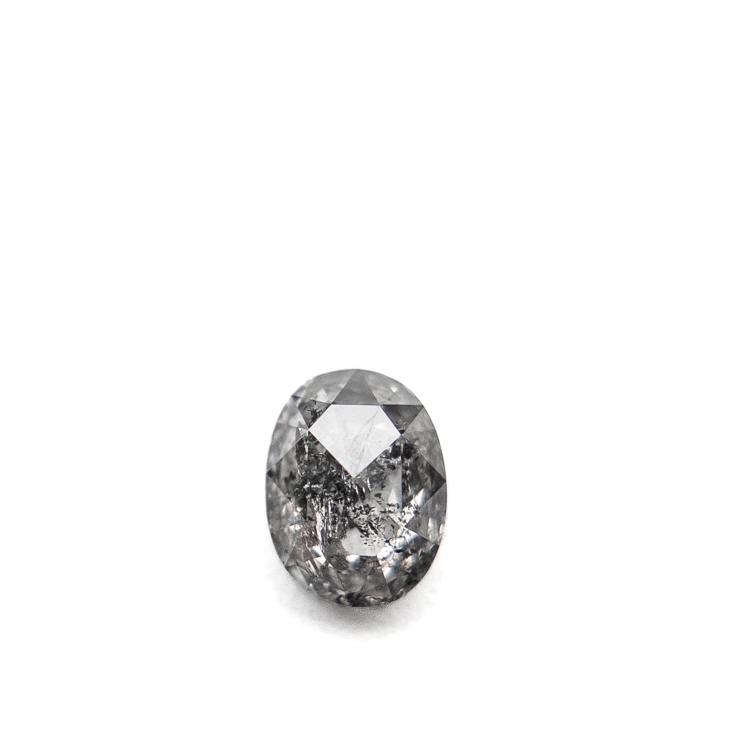 .69 Carat Canadian Salt and Pepper Double Cut Oval Diamond