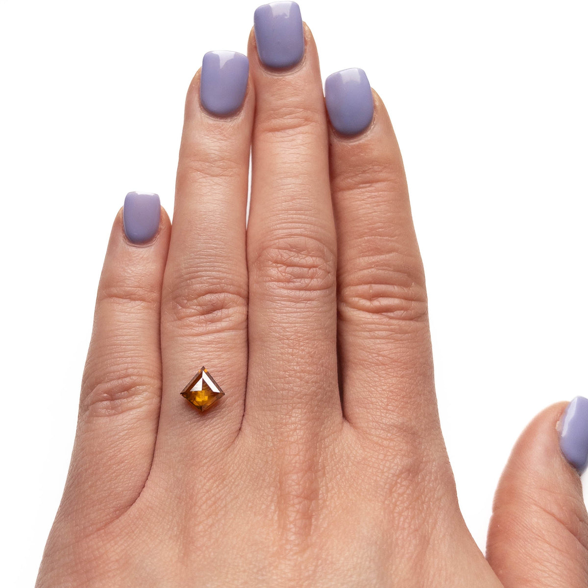 1.23 Carat Yellow Rose Cut Kite Diamond