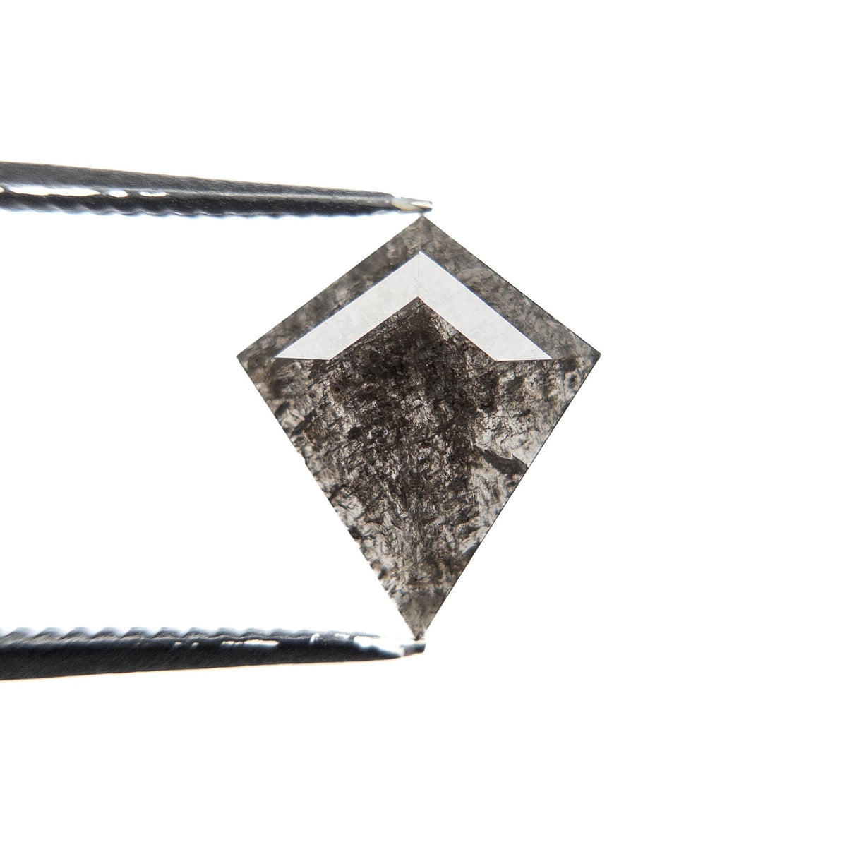 1.95 Carat Salt and Pepper Rose Cut Kite Diamond