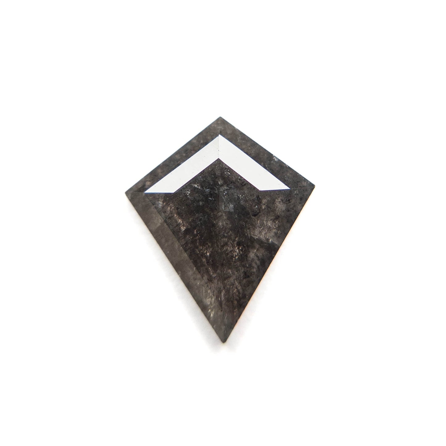 1.95 Carat Salt and Pepper Rose Cut Kite Diamond