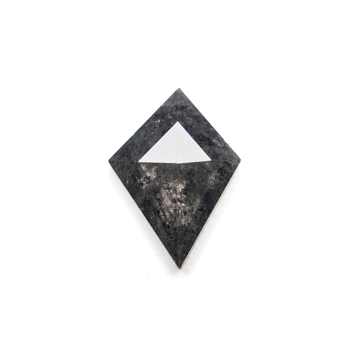 1.09 Carat Black Rose Cut Kite Diamond