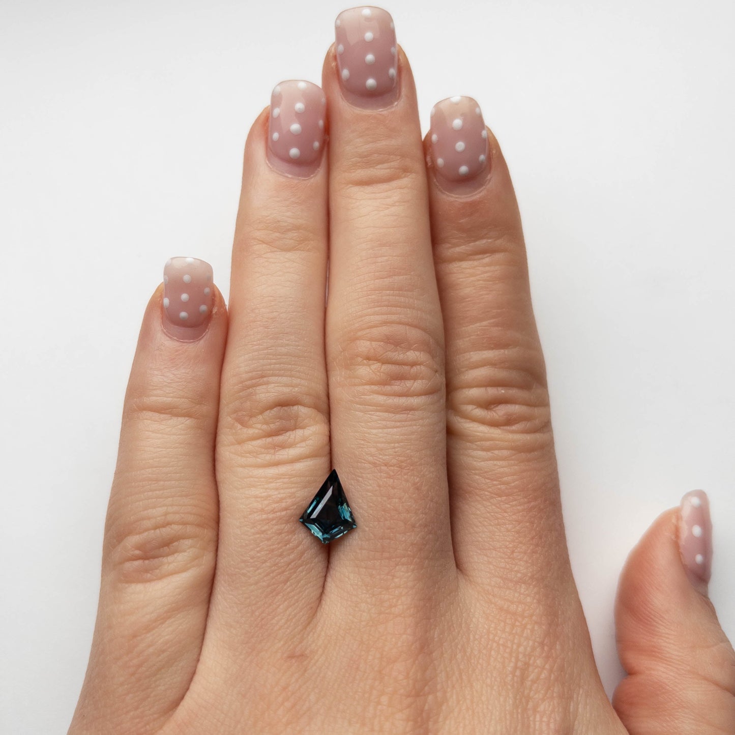 1.94 Carat Blue Step Cut Kite Montana Sapphire