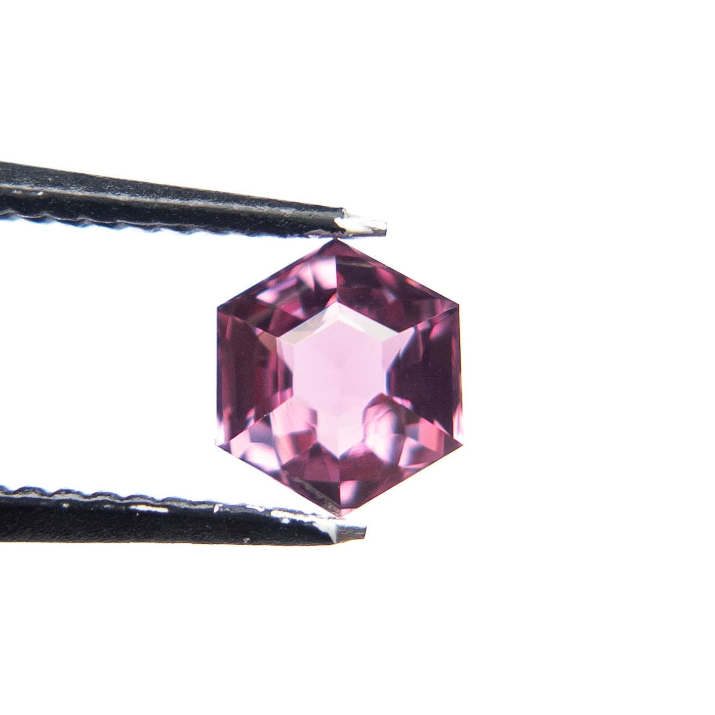 1.17 Carat Purple Pink Brilliant Cut Hexagon Ceylon Sapphire
