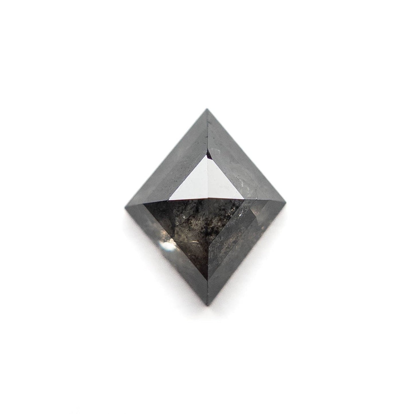 1.33 Carat Salt and Pepper Rose Cut Lozenge Diamond