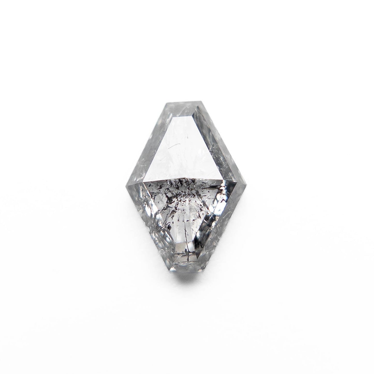 1.37 Carat Icy Salt and Pepper Rose Cut Geometric Diamond
