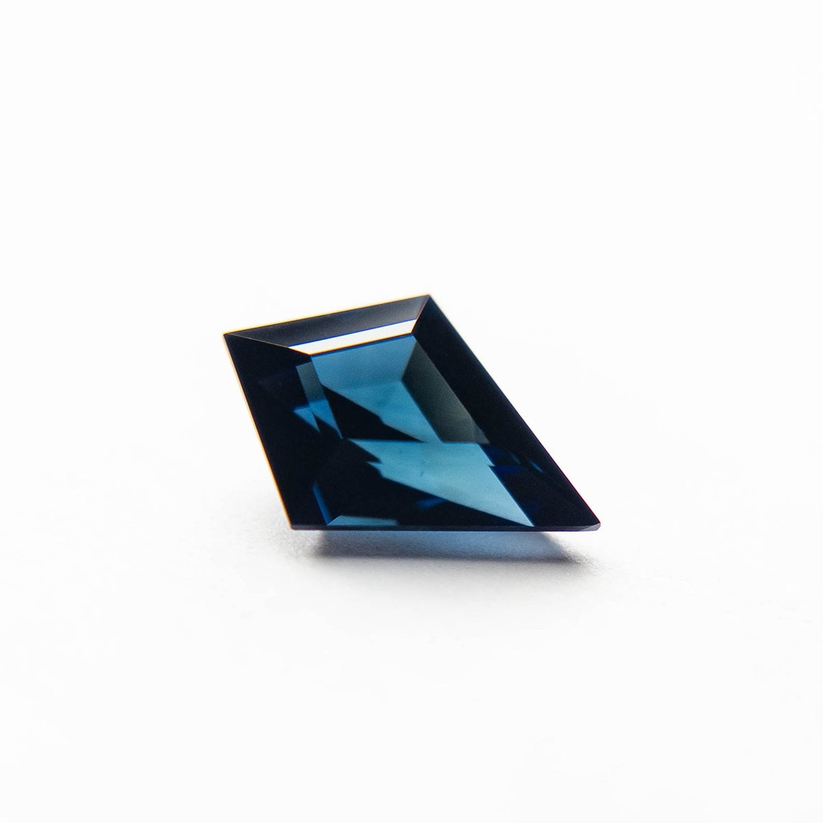 1.81 Carat Deep Blue Double Cut Kite Tanzanian Sapphire