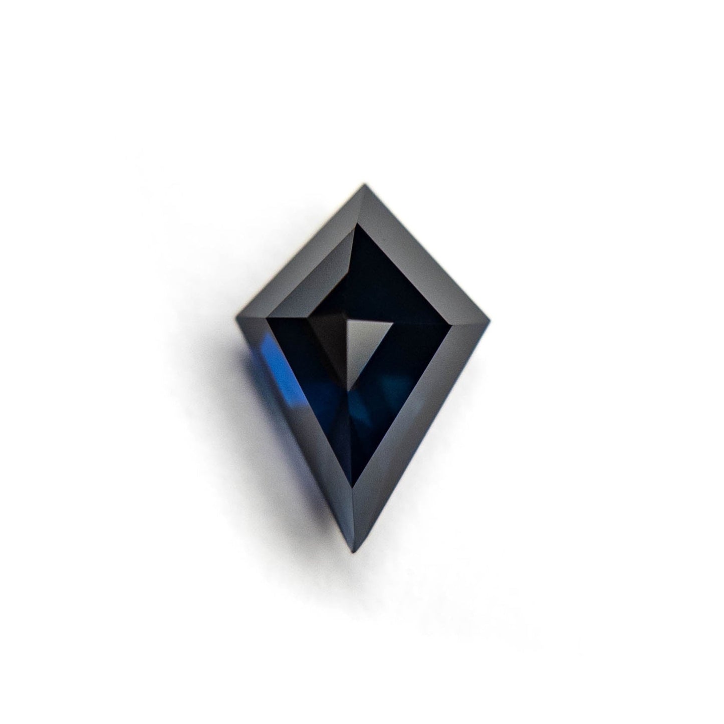 1.81 Carat Deep Blue Double Cut Kite Tanzanian Sapphire