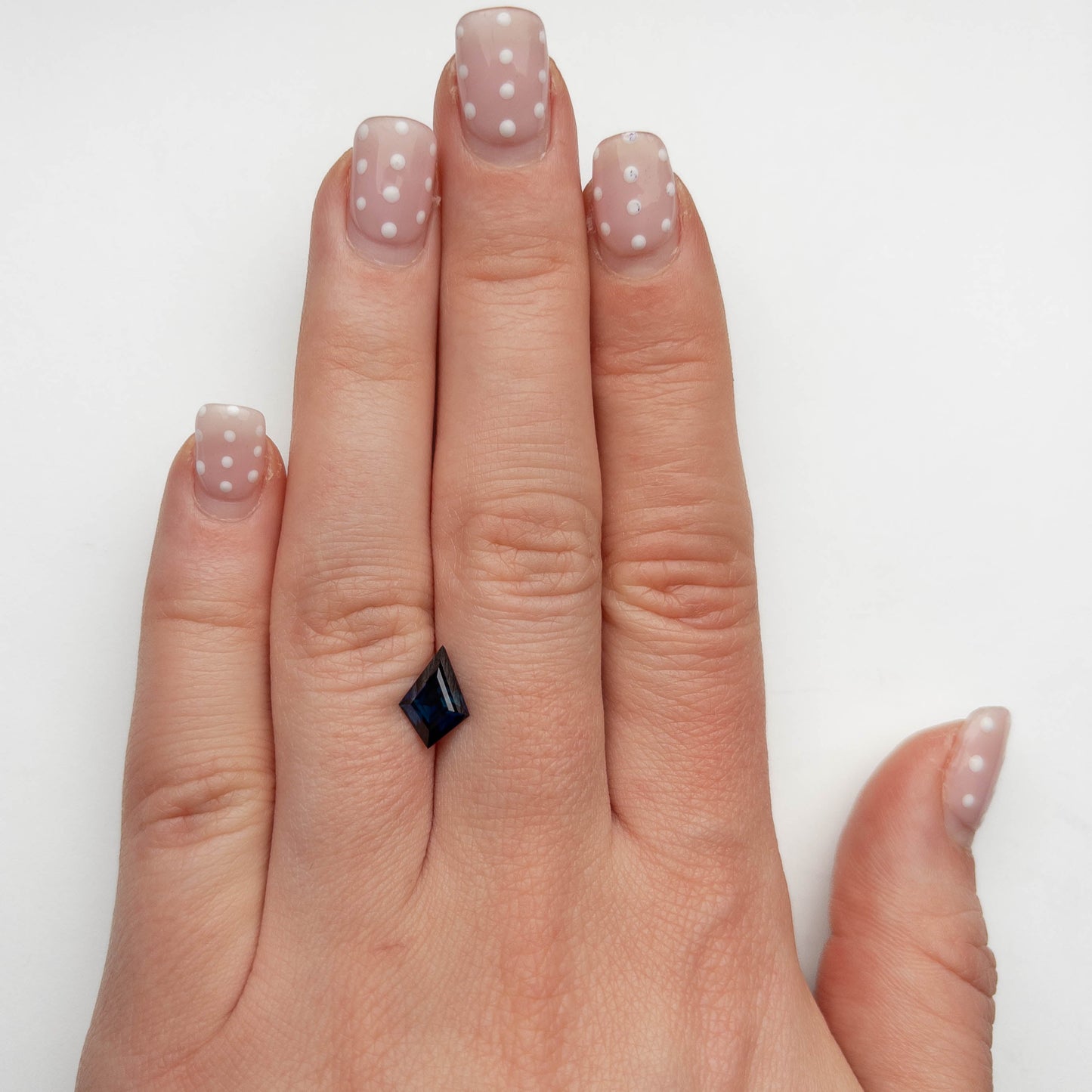 1.81 Carat Deep Blue Double Cut Kite Tanzanian Sapphire