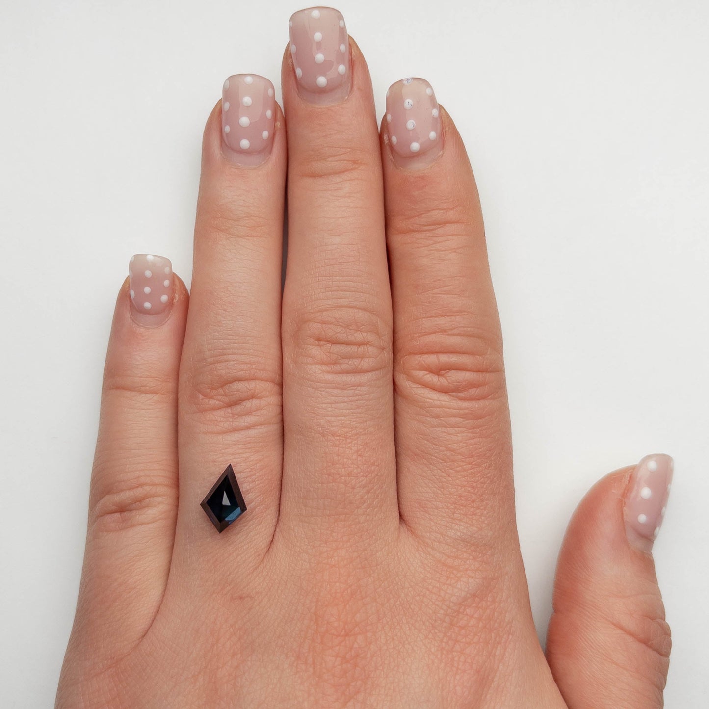 1.81 Carat Deep Blue Double Cut Kite Tanzanian Sapphire