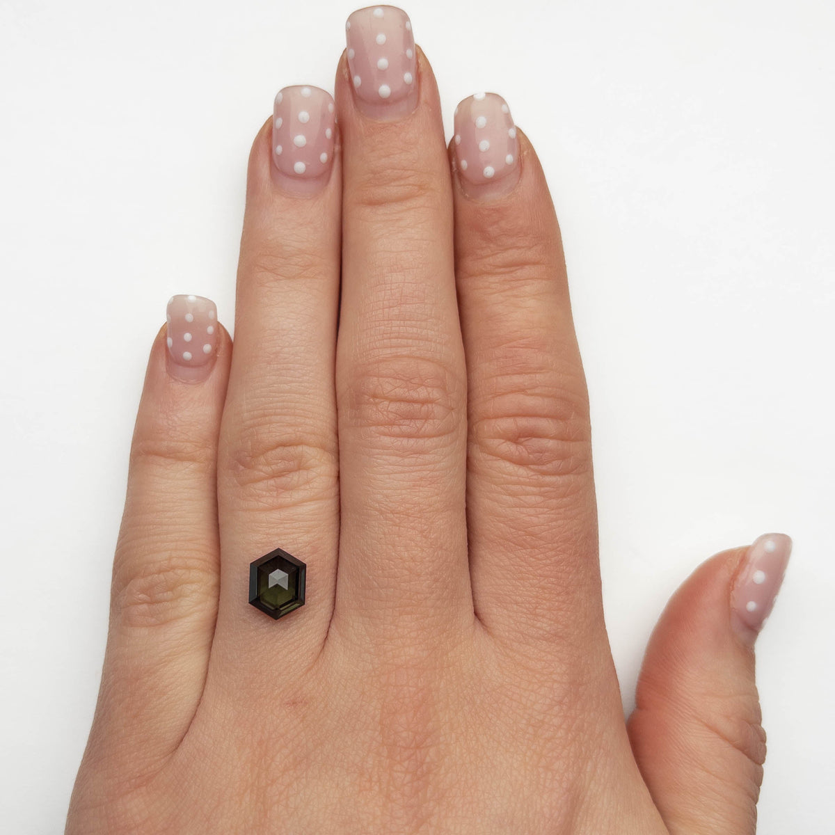 2.36 Carat Teal Double Cut Hexagon Australian Sapphire
