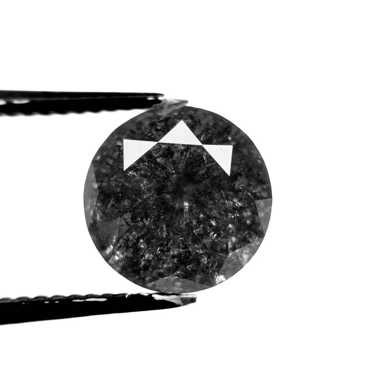 3.37 Carat Black Brilliant Cut Round Diamond