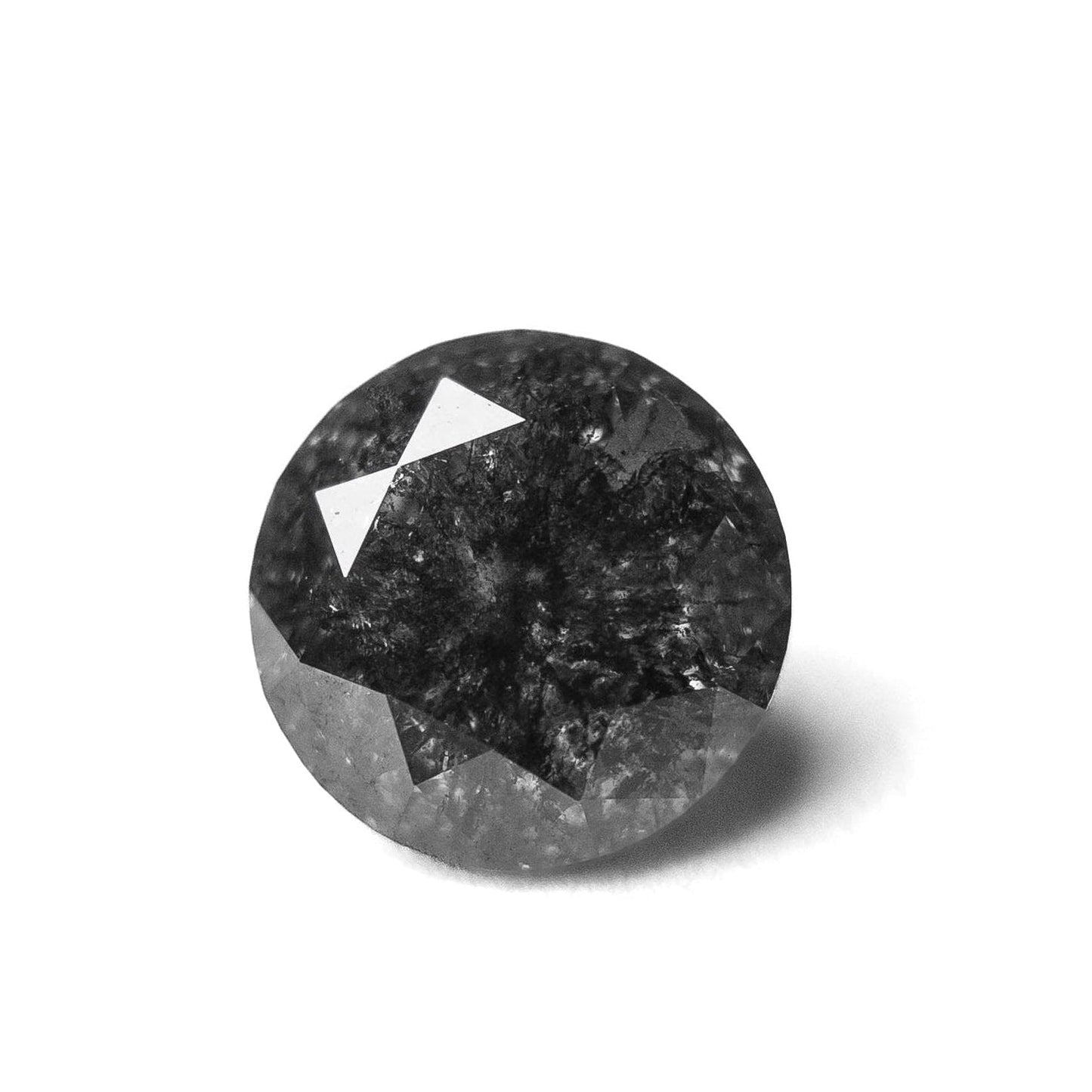 3.37 Carat Black Brilliant Cut Round Diamond