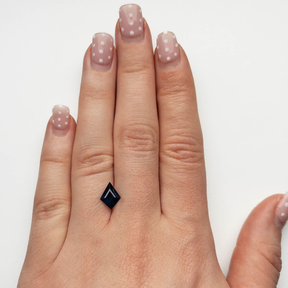 1.80 Carat Deep Blue Step Cut Kite Tanzanian Sapphire