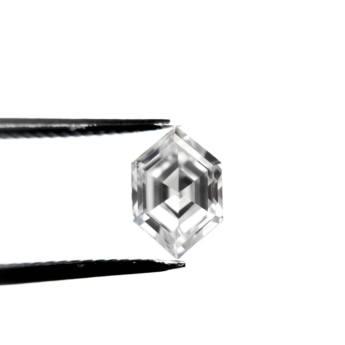 Double Cut Elongated Hexagon Moissanite