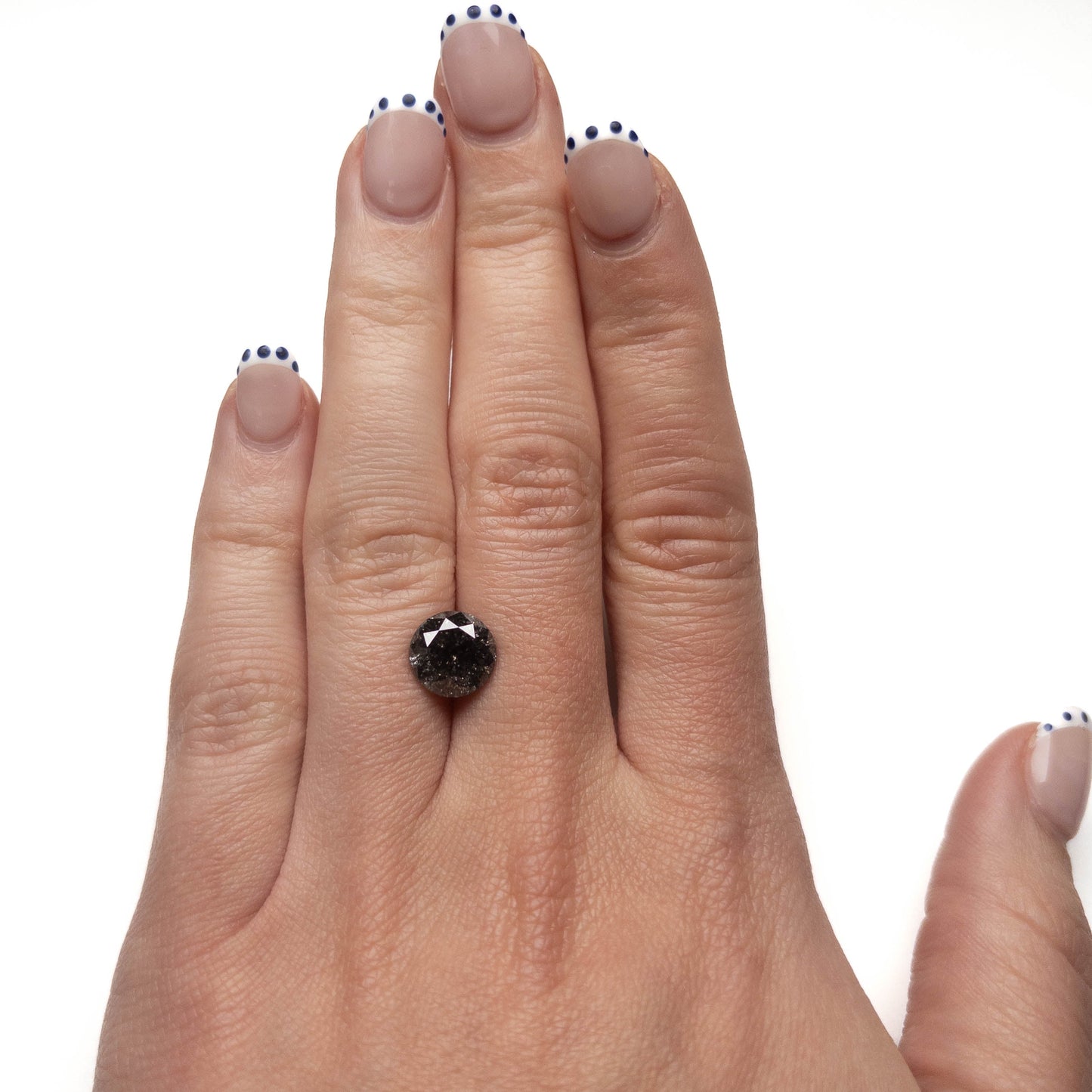 3.37 Carat Black Brilliant Cut Round Diamond