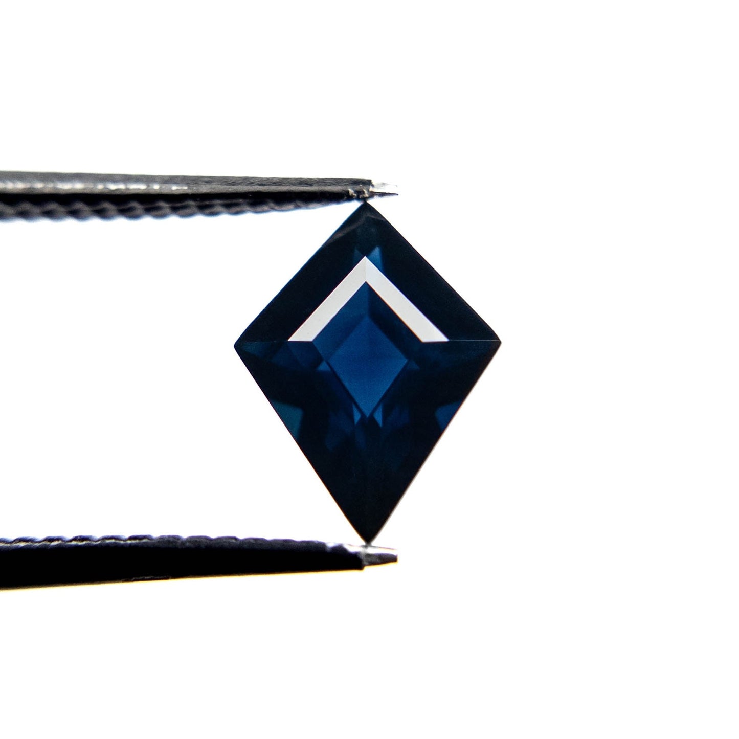 1.56 Carat Deep Blue Step Cut Kite Tanzanian Sapphire