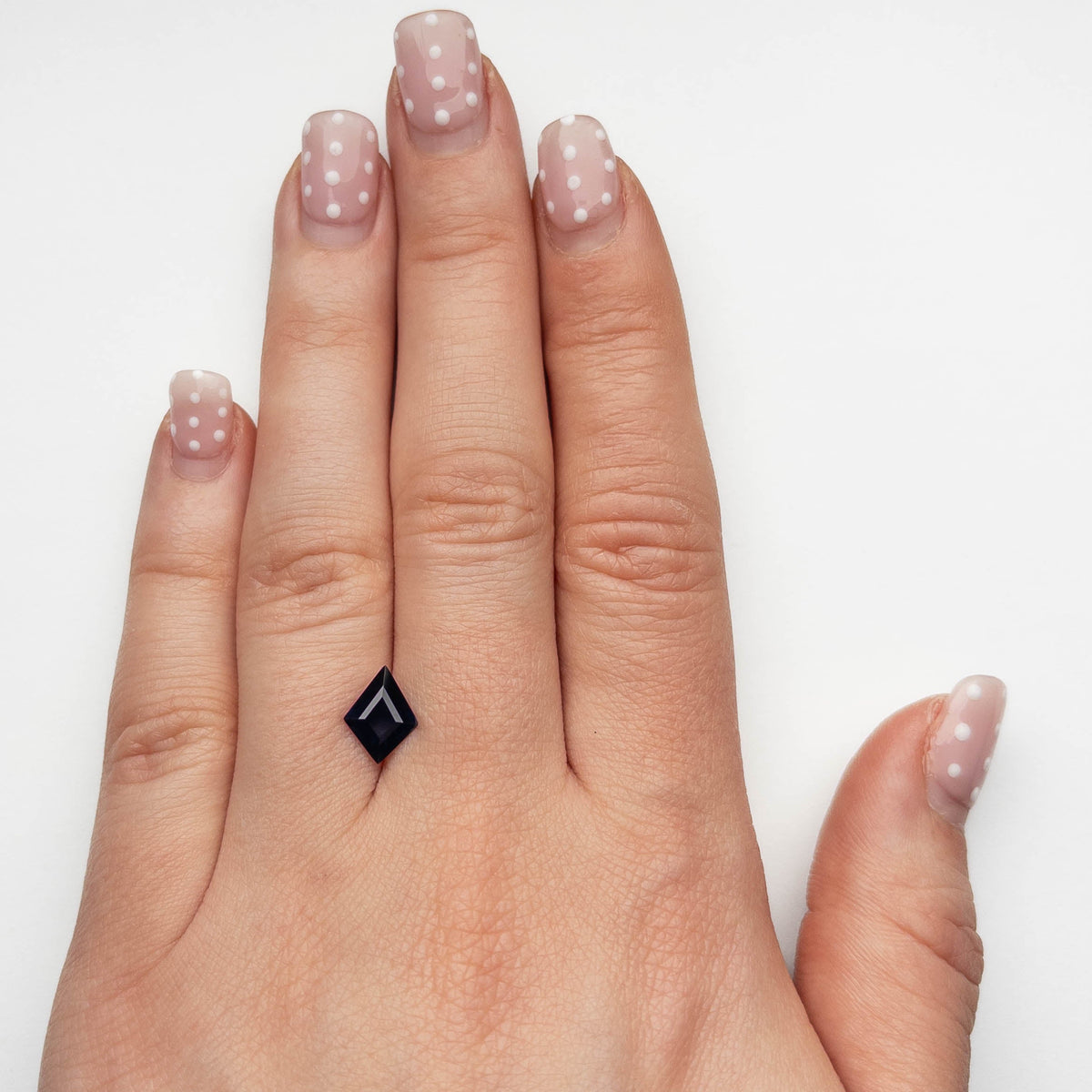 1.56 Carat Deep Blue Step Cut Kite Tanzanian Sapphire