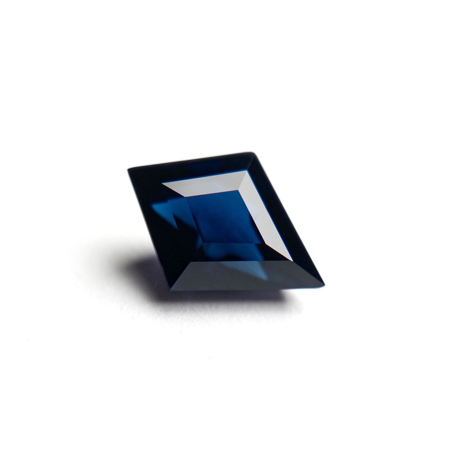 1.80 Carat Deep Blue Double Cut Kite Tanzanian Sapphire