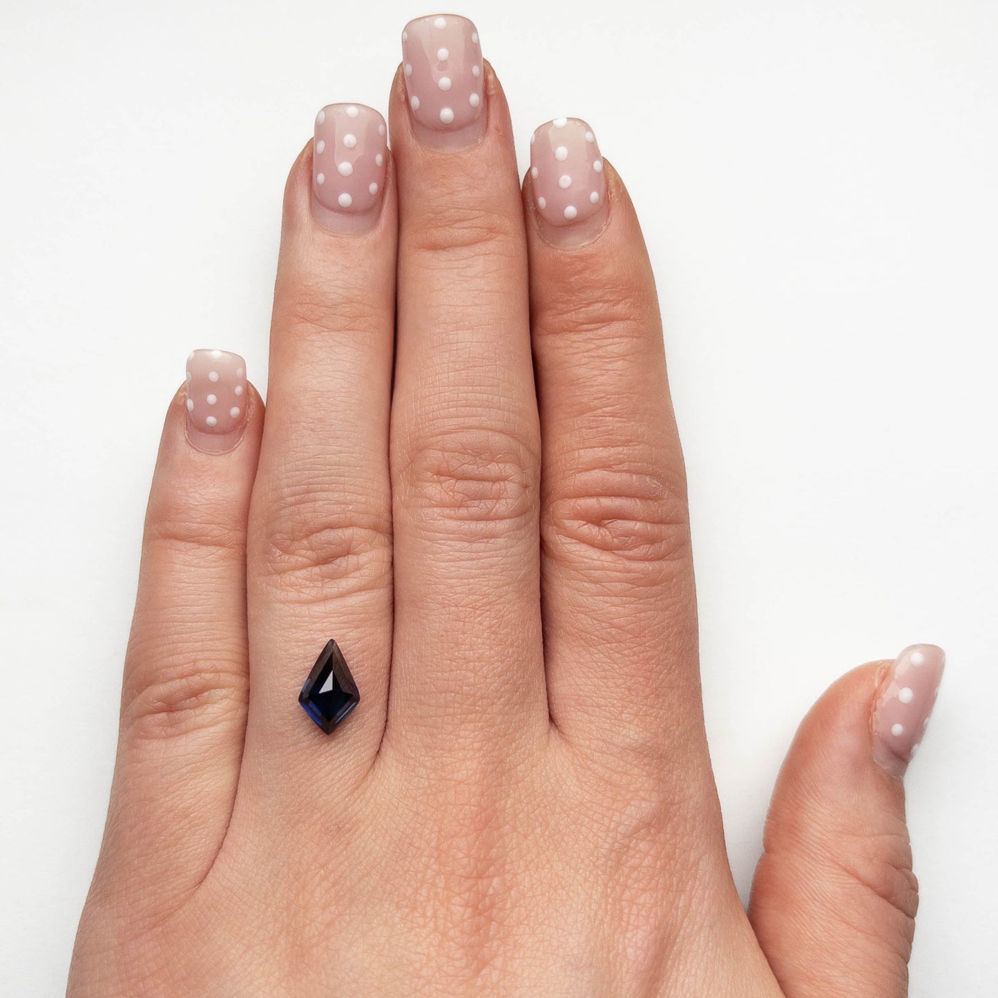 1.90 Carat Deep Blue Double Cut Kite Tanzanian Sapphire