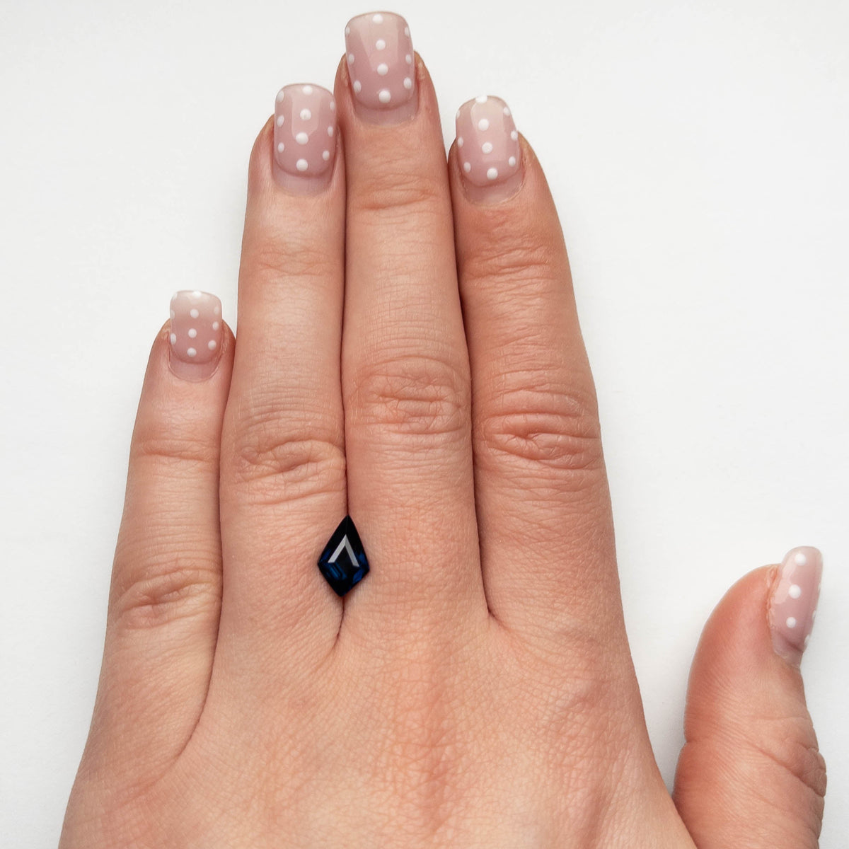 1.90 Carat Deep Blue Double Cut Kite Tanzanian Sapphire