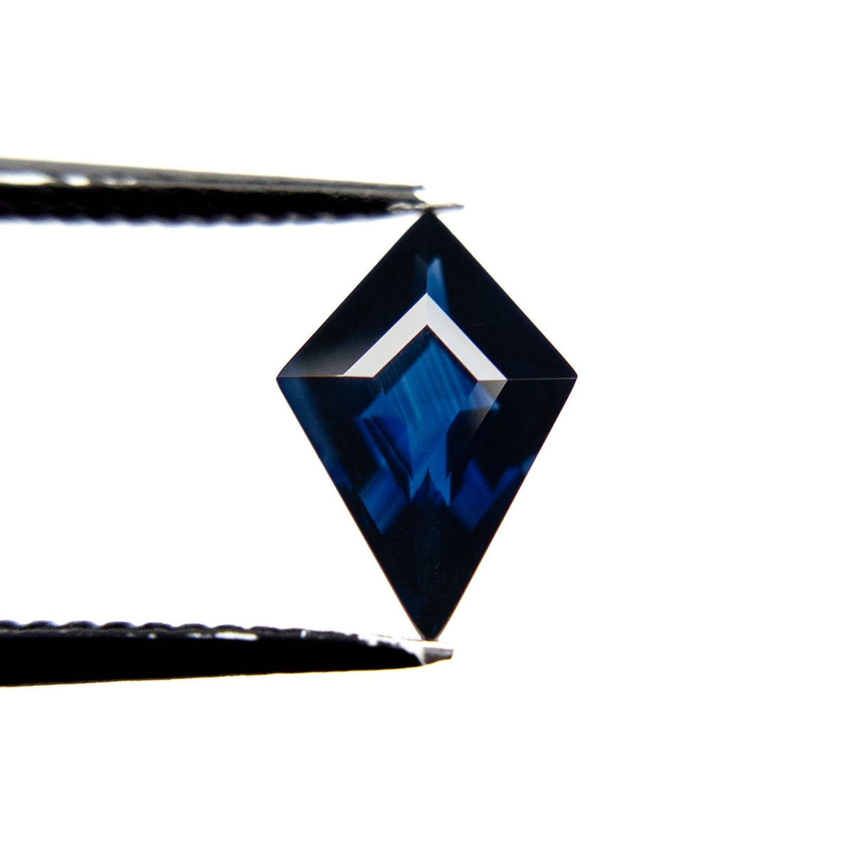 1.51 Carat Deep Blue Double Cut Kite Tanzanian Sapphire