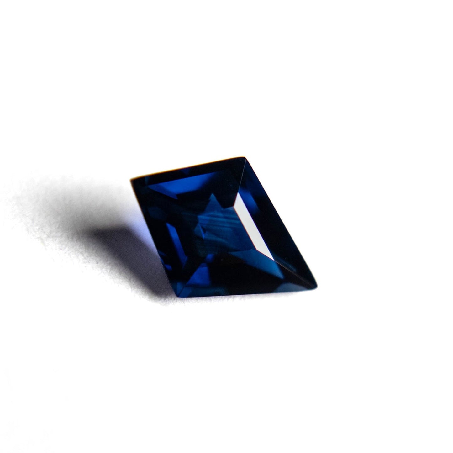 1.51 Carat Deep Blue Double Cut Kite Tanzanian Sapphire