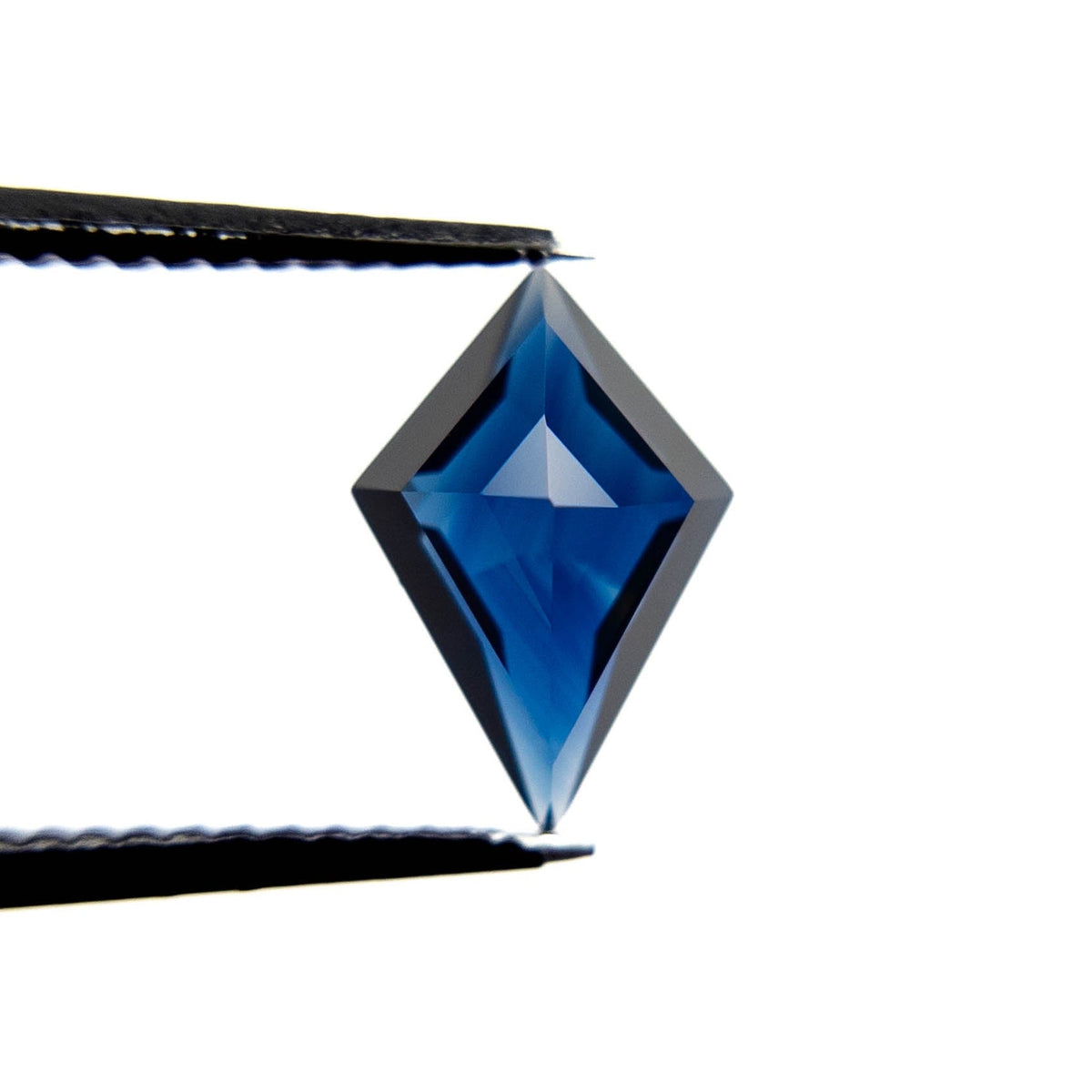 1.51 Carat Deep Blue Double Cut Kite Tanzanian Sapphire