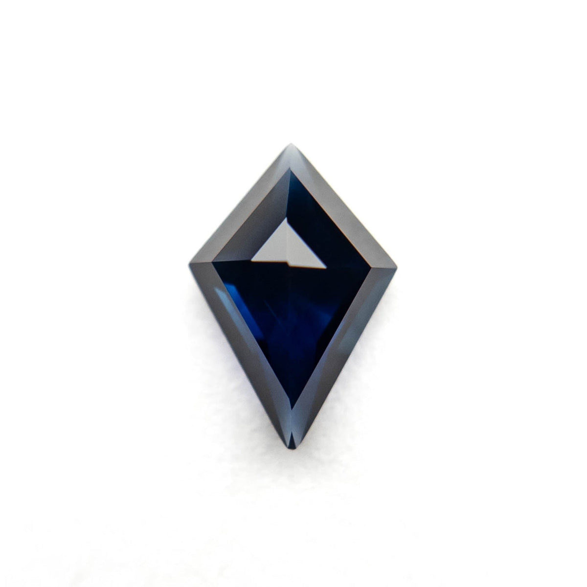1.51 Carat Deep Blue Double Cut Kite Tanzanian Sapphire