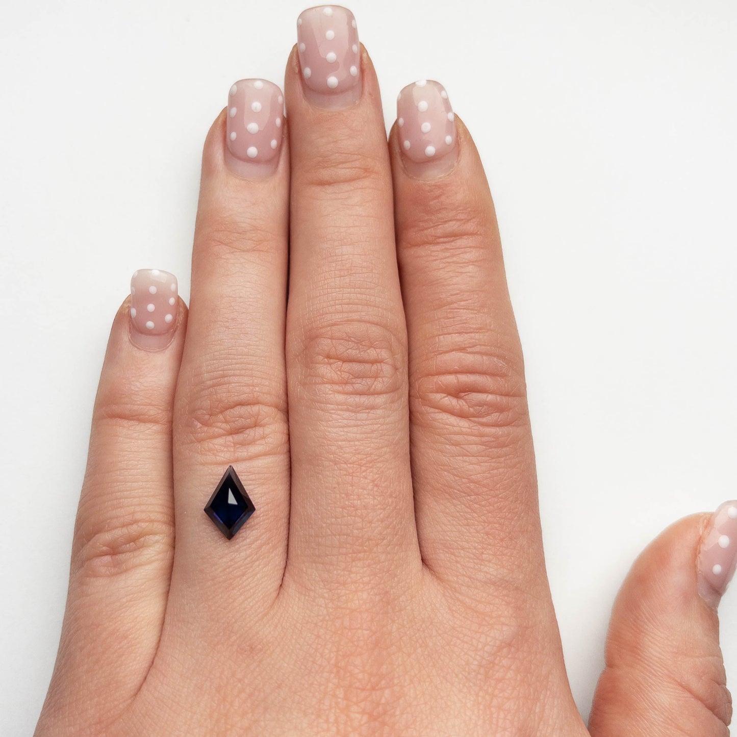 1.51 Carat Deep Blue Double Cut Kite Tanzanian Sapphire