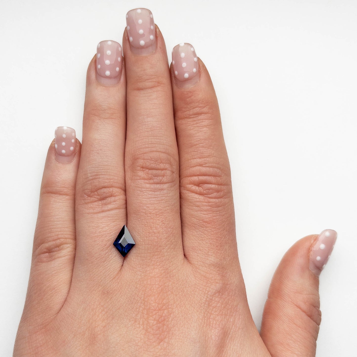 1.51 Carat Deep Blue Double Cut Kite Tanzanian Sapphire