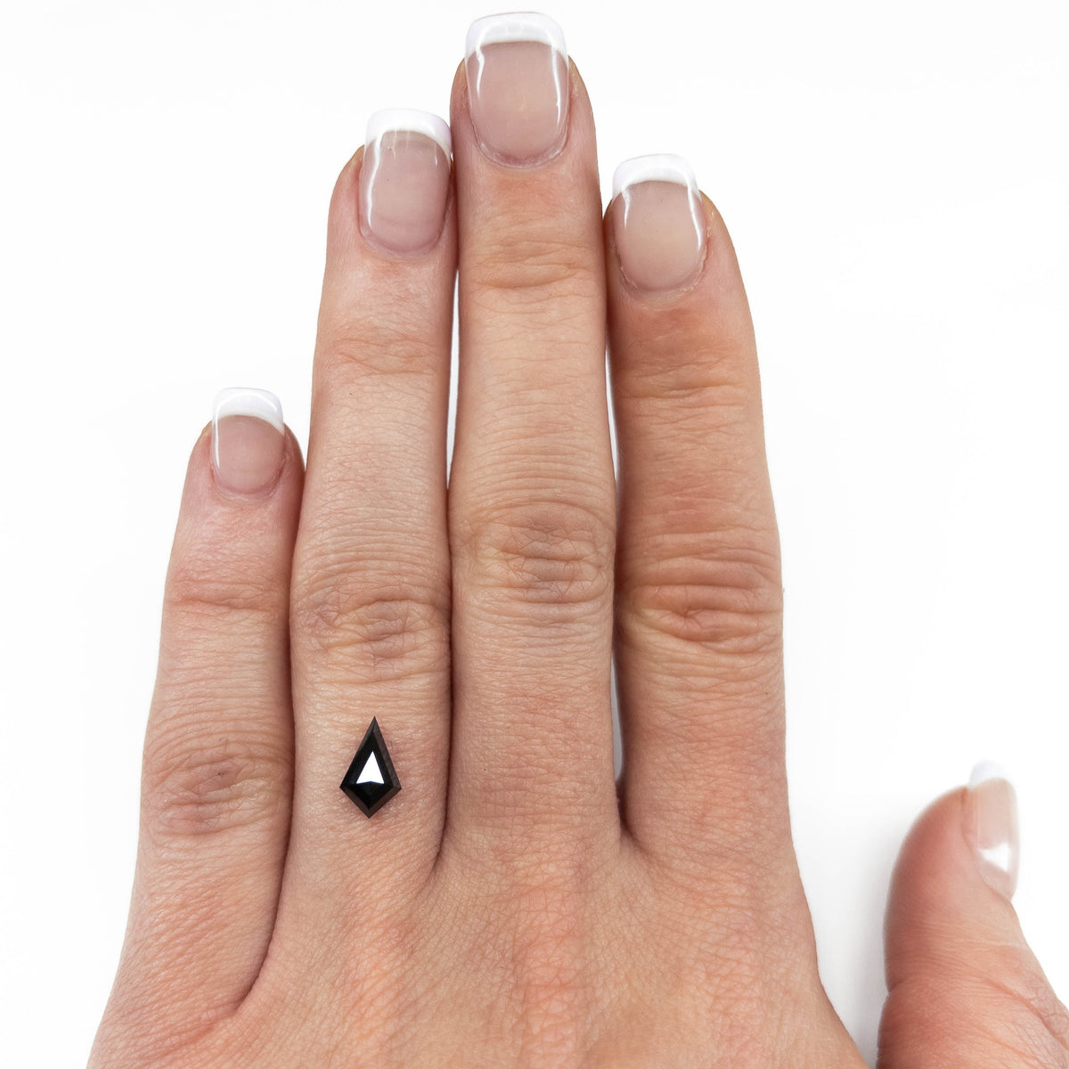 1 Carat Black Rose Cut Kite Diamond