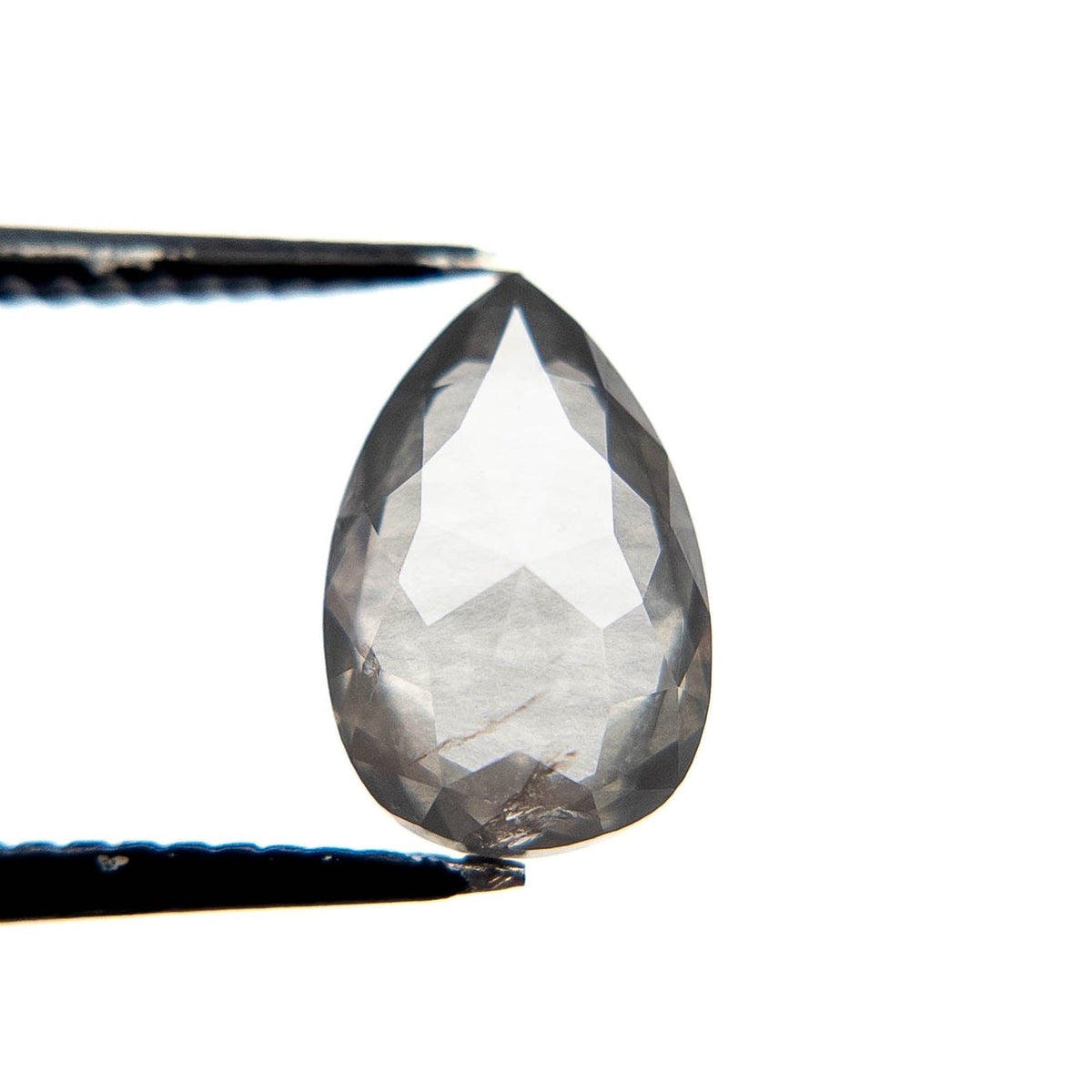 2 Carat Salt and Pepper Double Cut Pear Diamond