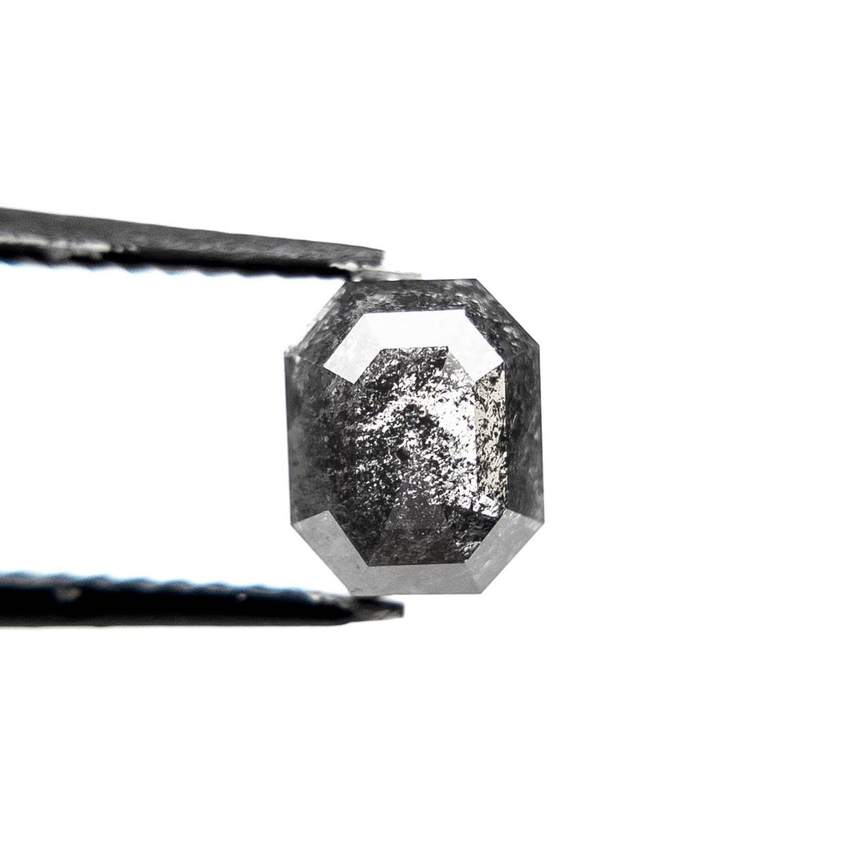 1.05 Carat Black Rose Cut Emerald Diamond