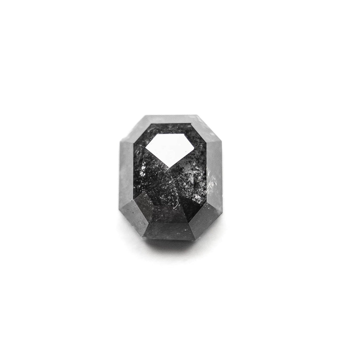 1.05 Carat Black Rose Cut Emerald Diamond