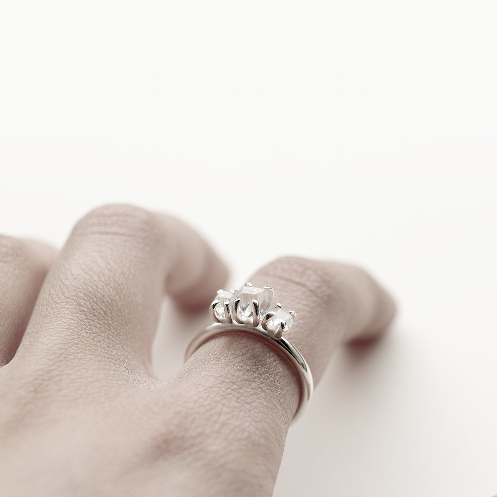 SILVER THREE RING