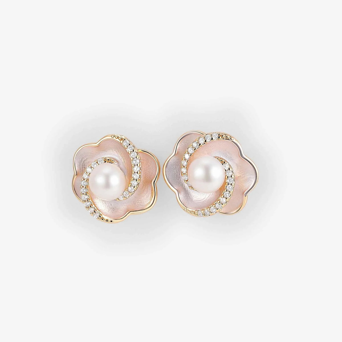 Akoya Pearl Flora Earrings Anniversary Gift for Her