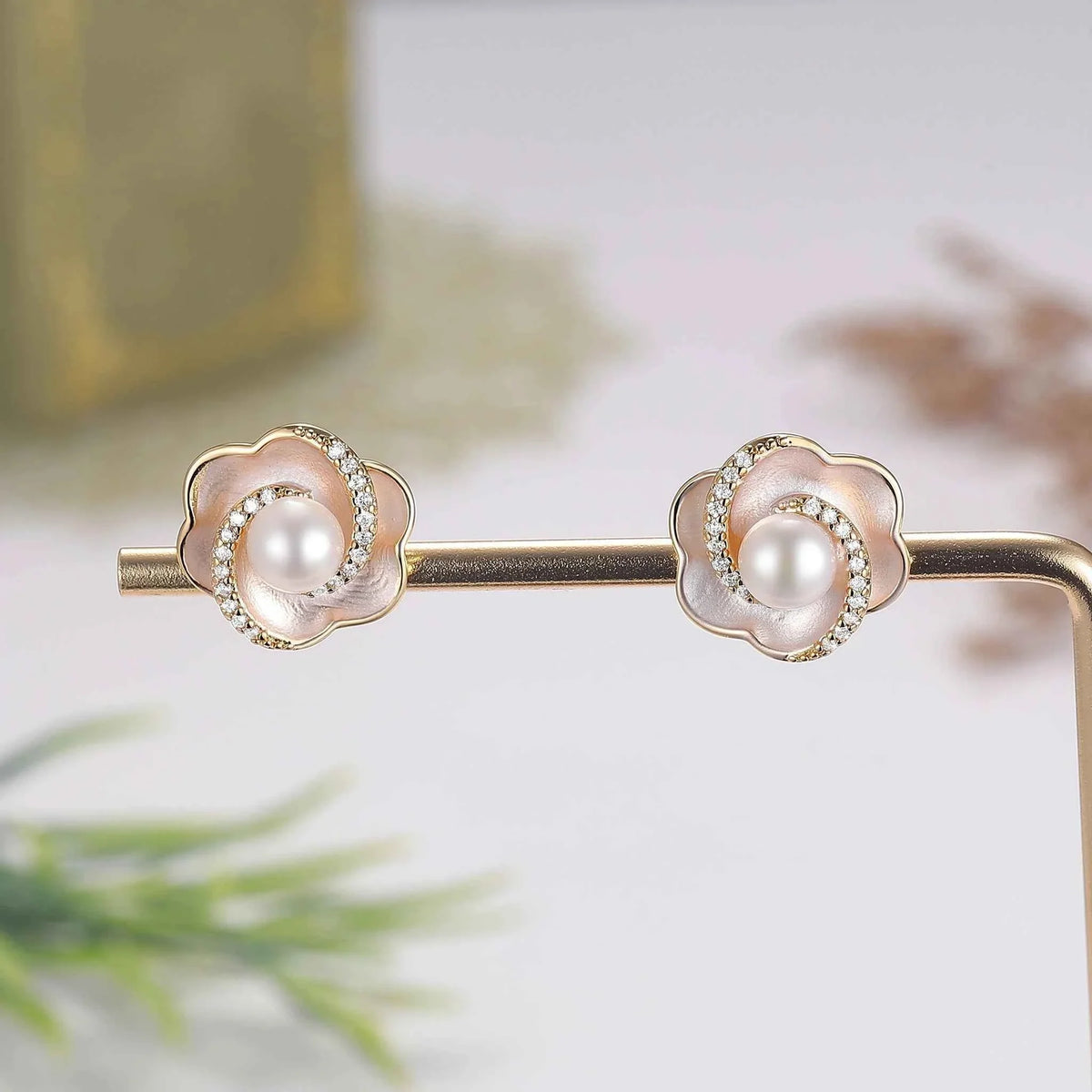Akoya Pearl Flora Earrings - Ready to Ship