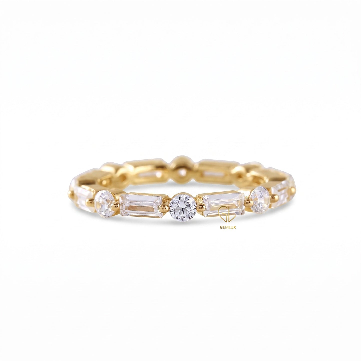 Alternative Stone Lab Grown Stackable Band
