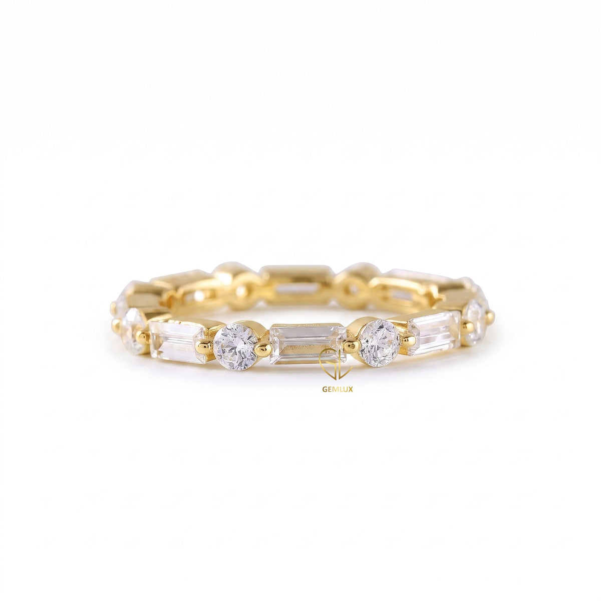 Alternative Stone Lab Grown Stackable Band