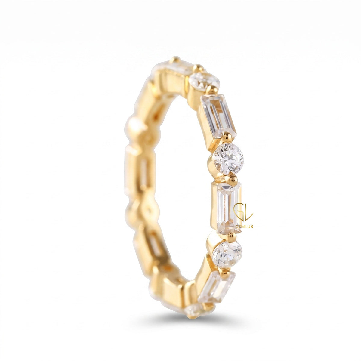 Alternative Stone Lab Grown Stackable Band