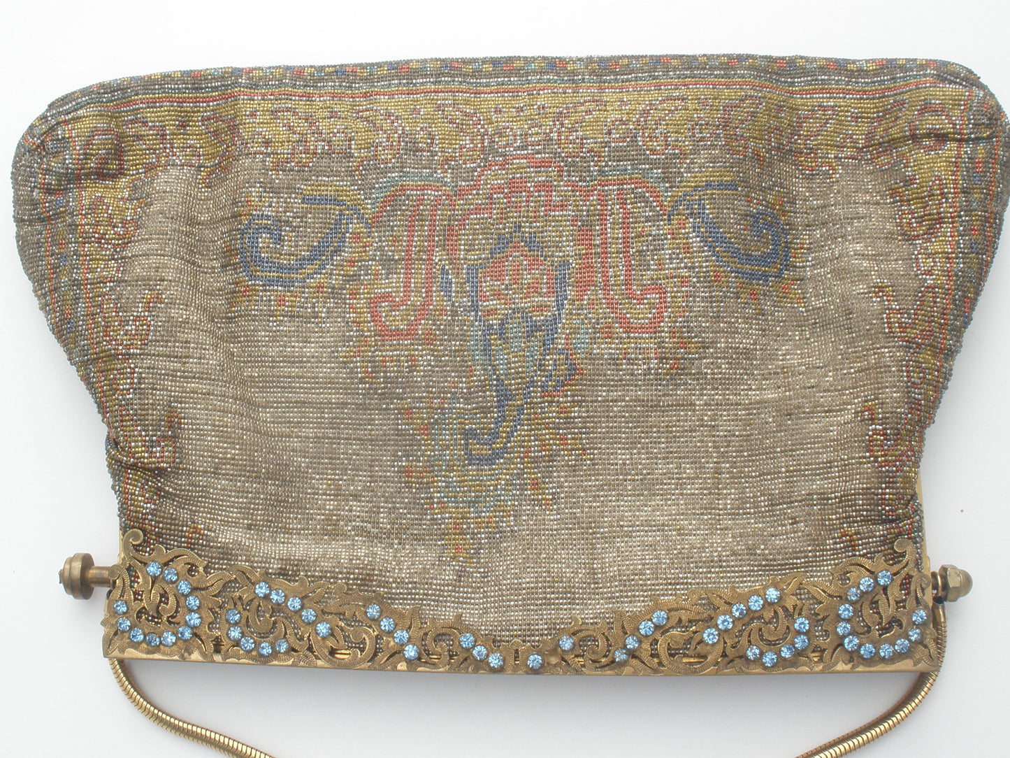 Antique Steel Cut Micro Bead Purse