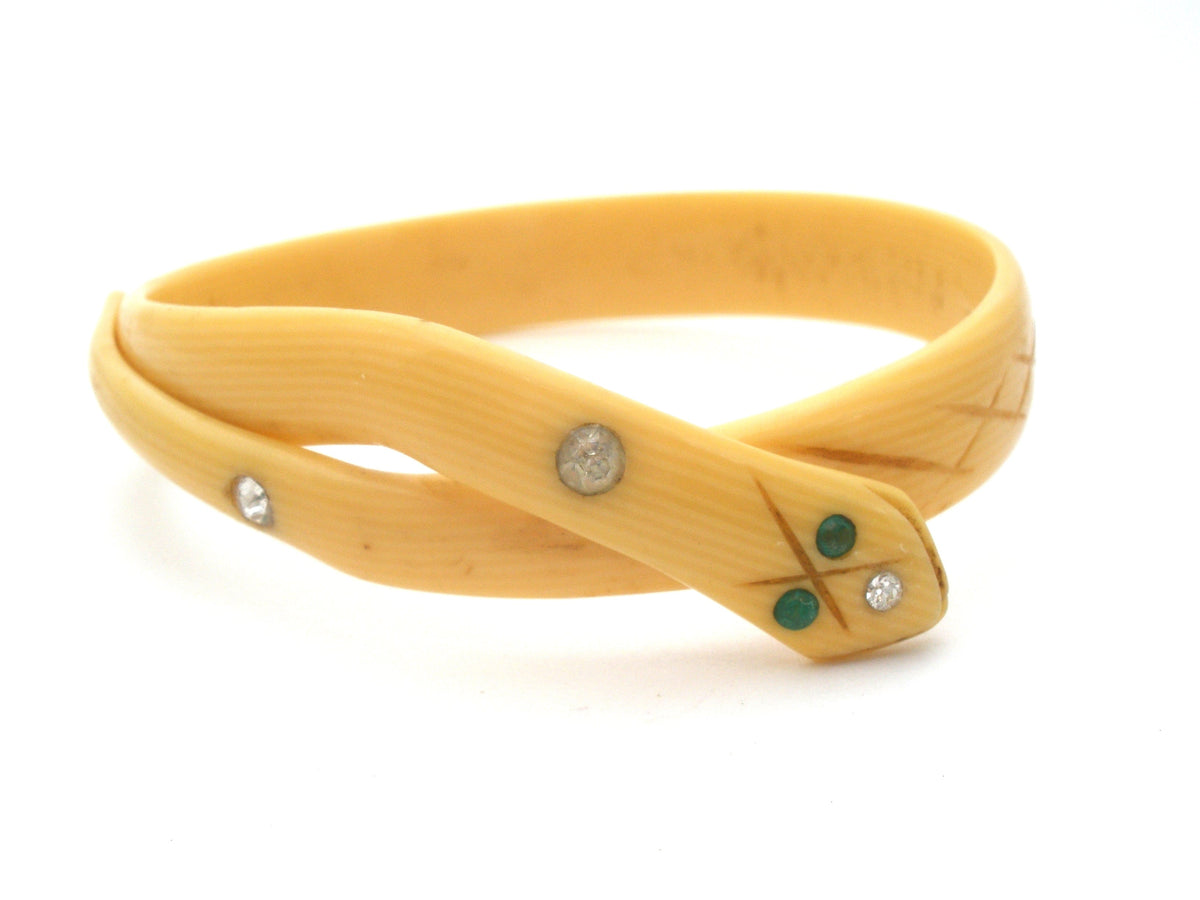 Art Deco Snake Serpent Bangle Bracelet
