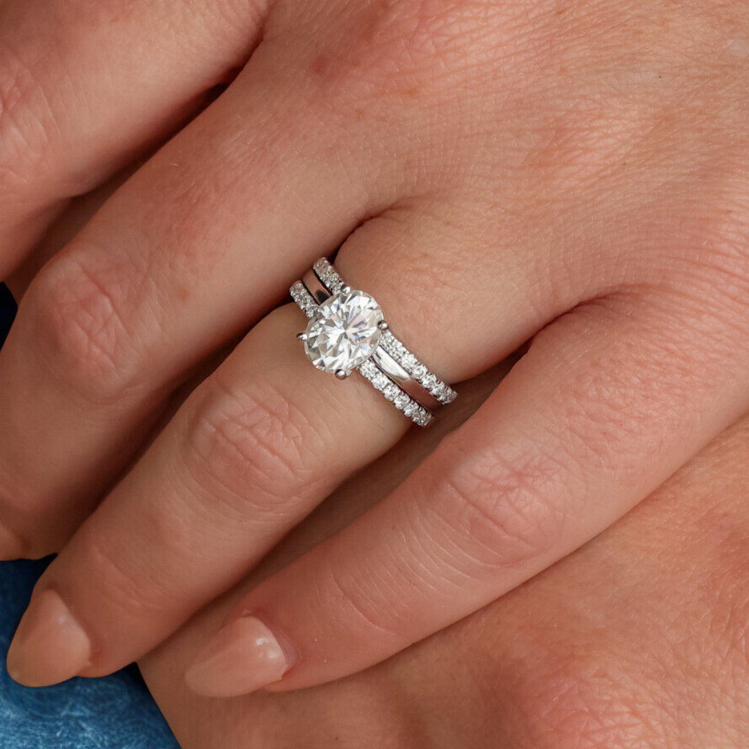 Moissanite Stacker Set for the Azel