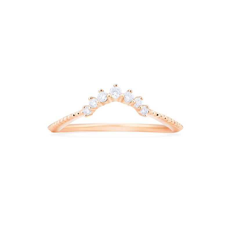[Vera] 7-Diamond Curved Crown Band