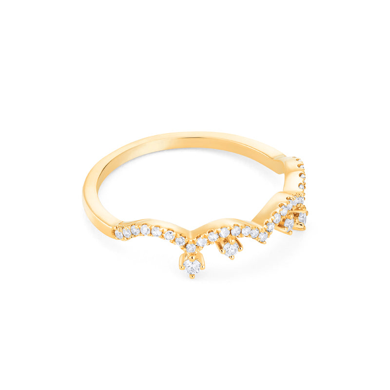 [Lacey] Chandelier Crown Diamond Band