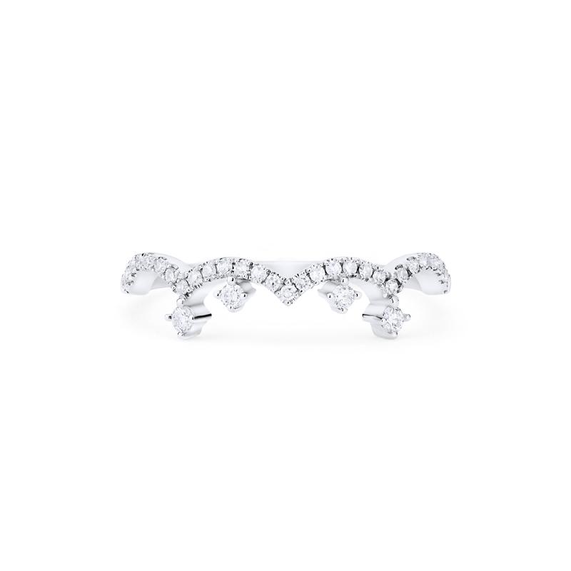 [Angelique] Venetian Crown Engagement Ring in Moonstone