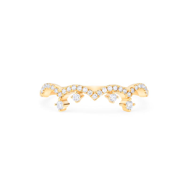 [Angelique] Venetian Crown Engagement Ring in Moonstone