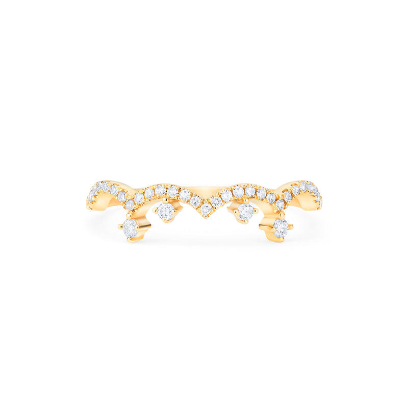 [Angelique] Venetian Crown Engagement Ring in Morganite