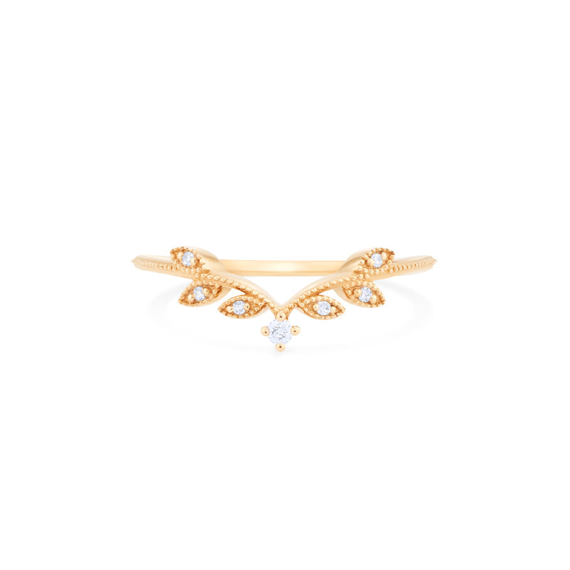[Evanthe] Vintage Floral Engagement Ring in Akoya Pearl